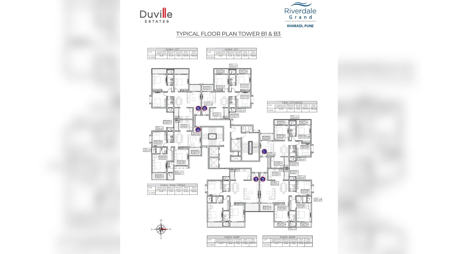 Duville-Riverdale-Grand-Typical-Floor-Plan-B1- B2